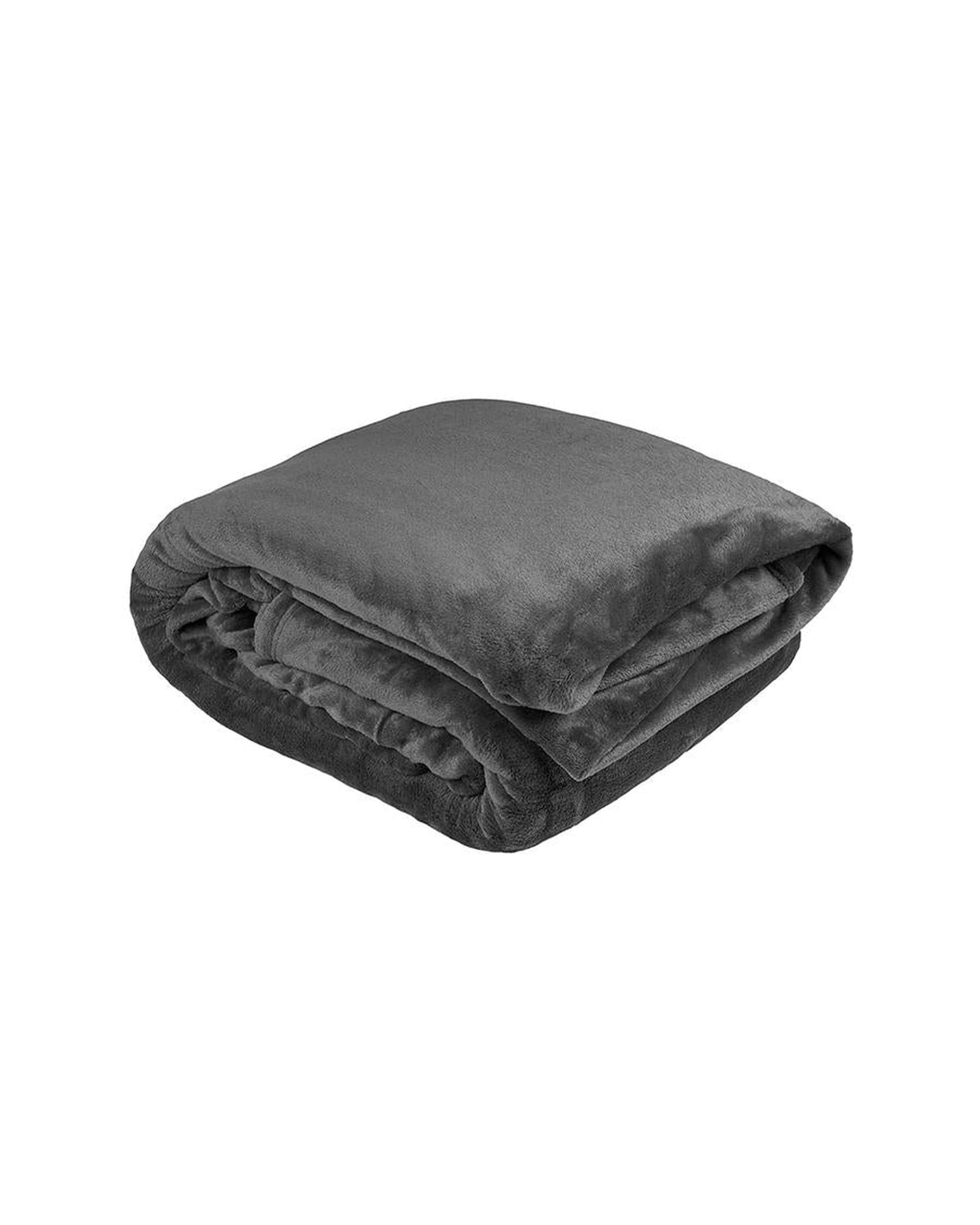 Bambury Blanket Single / Charcoal Bambury Ultraplush Blanket