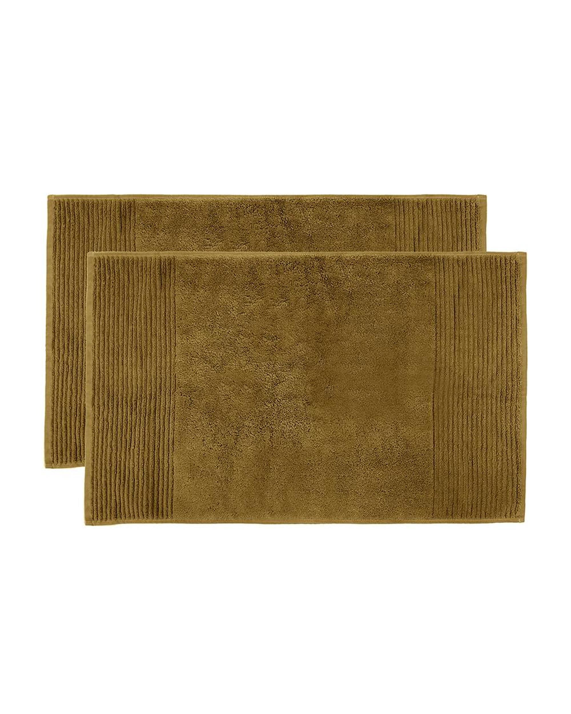 Bambury Bathroom Mat Tobacco Bambury Elvire Bath Mats - 2 pack