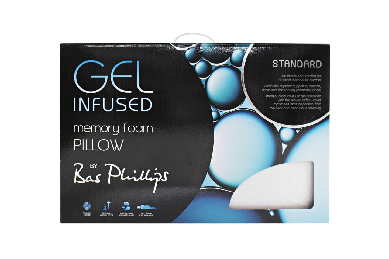 Bas Phillips Pillows/Cushions Bas Phillips Gel Infused Memory Foam Pillow