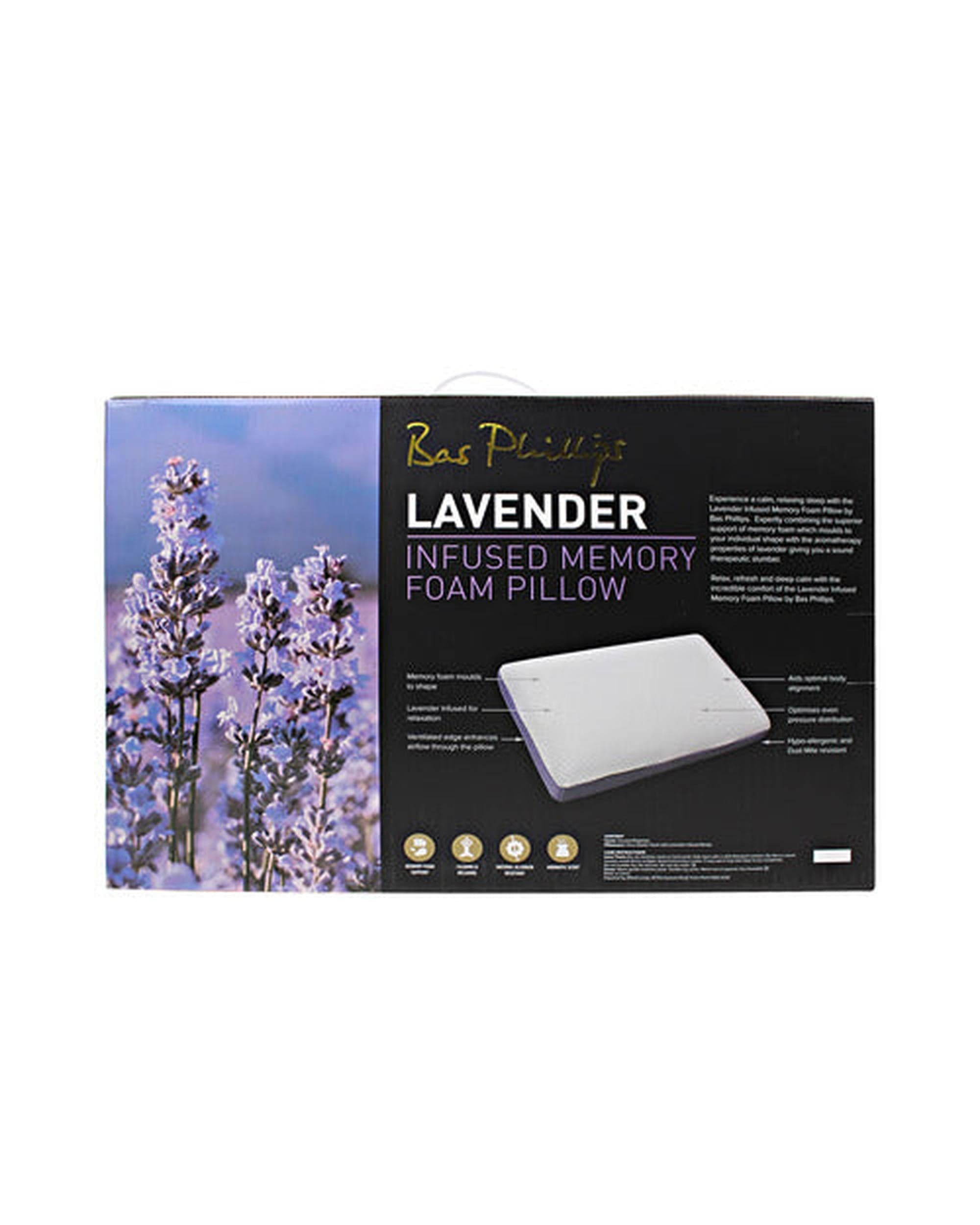 Bas Phillips Pillows/Cushions Bas Phillips Lavender Infused Memory Foam Pillow