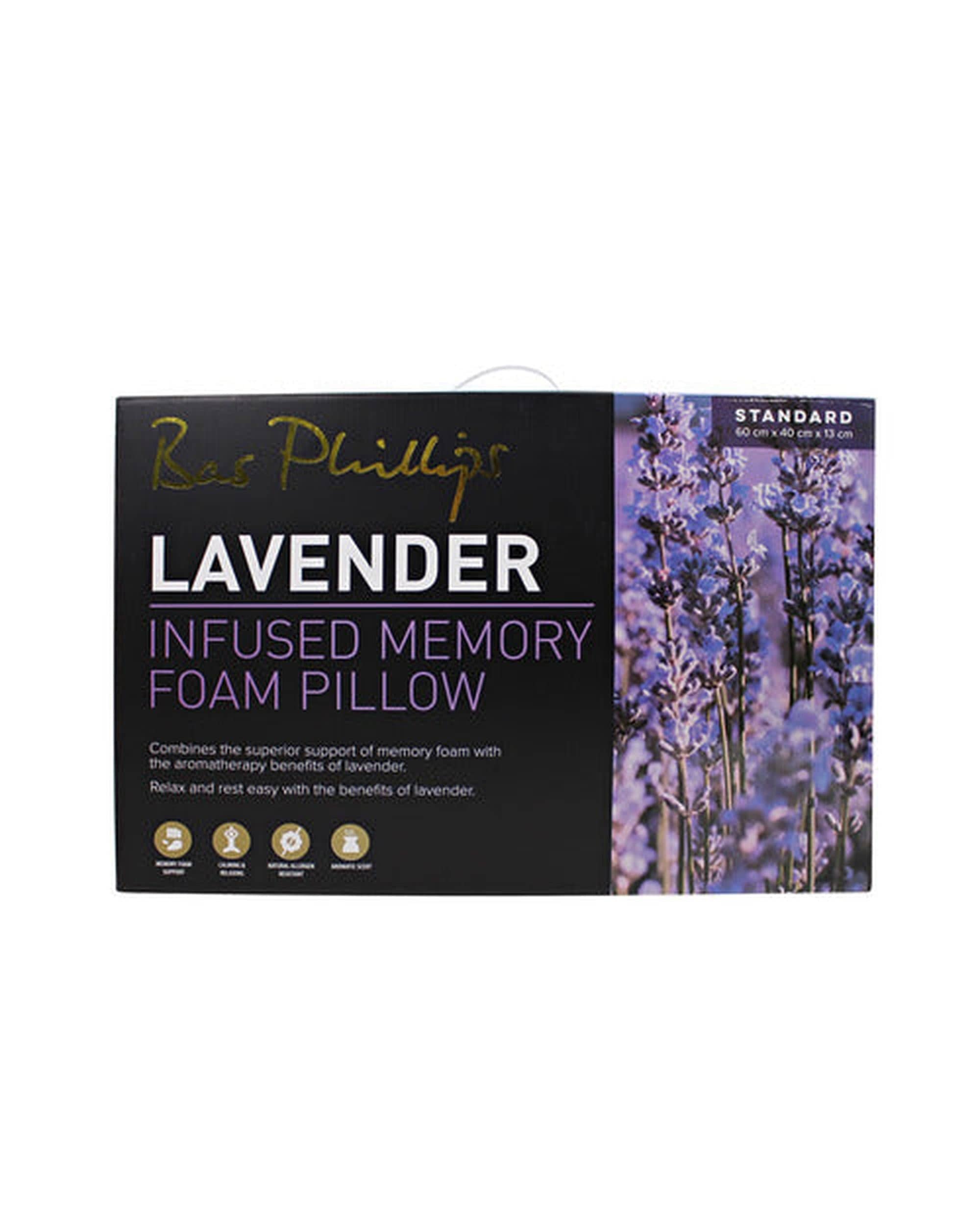 Bas Phillips Pillows/Cushions Bas Phillips Lavender Infused Memory Foam Pillow