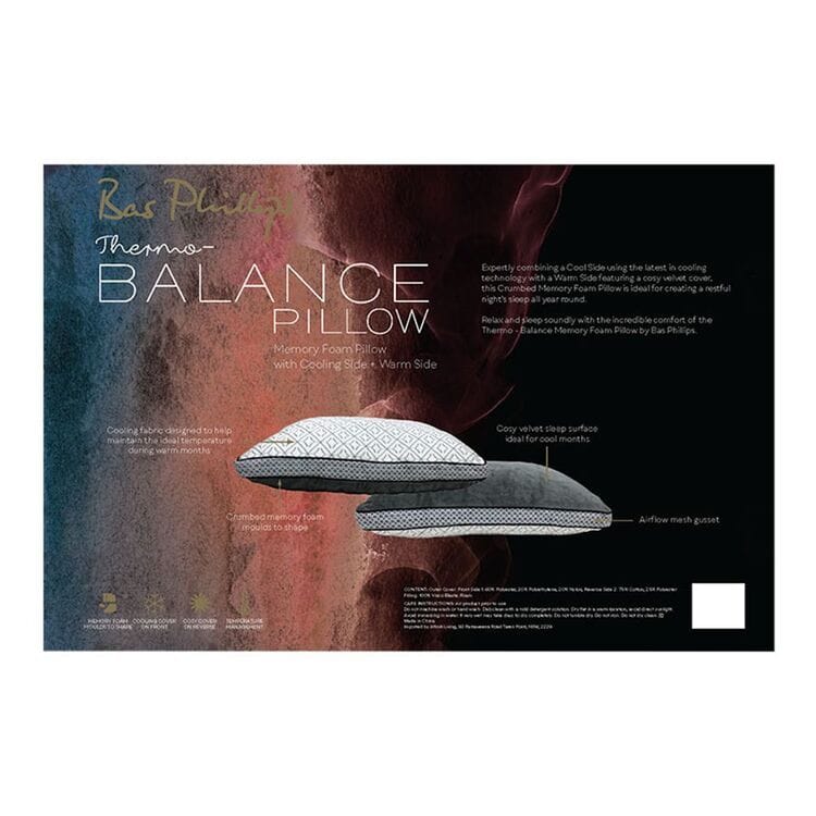 Bas Phillips Pillows/Cushions Bas Phillips Thermo Balance Memory Foam Pillow
