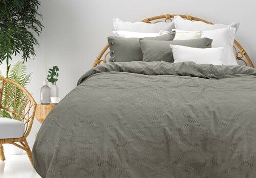 Bas Phillips Quilt Cover Charcoal / Single Bas Phillips Sienna Quilt Cover Set By Bas Phillips