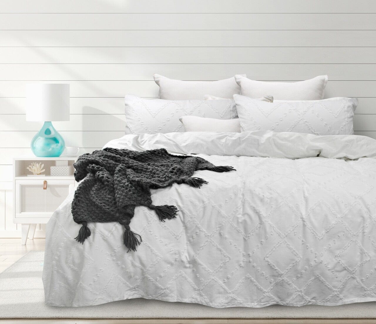 Bas Phillips Quilt Cover White / Double Bas Phillips Gypsy Quilt Cover Set By Bas Phillips