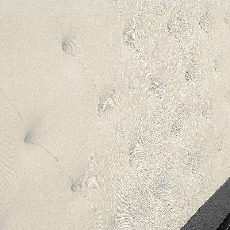 GAS LIFT BED FRAME WITH HEADBOARD - BEIGE Big Bedding Australia