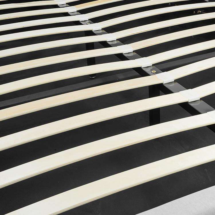 GAS LIFT BED FRAME WITH HEADBOARD - BEIGE Big Bedding Australia