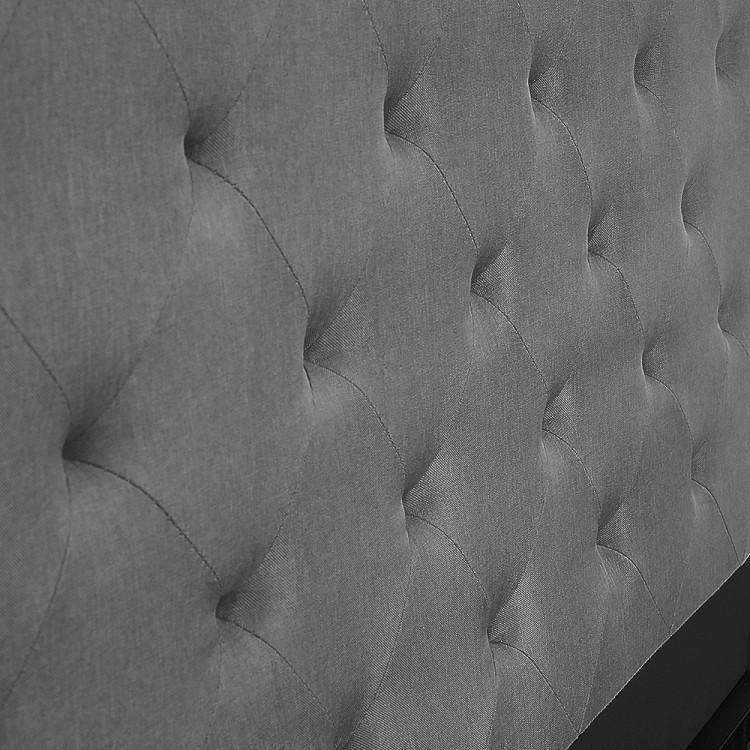 GAS LIFT BED FRAME WITH HEADBOARD -  DARK GREY Big Bedding Australia