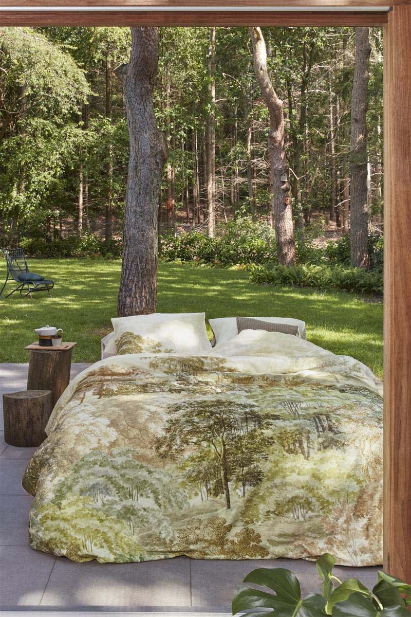 Bedding House Quilt Cover Bedding House Arcadia Green Cotton Sateen Quilt Cover Set
