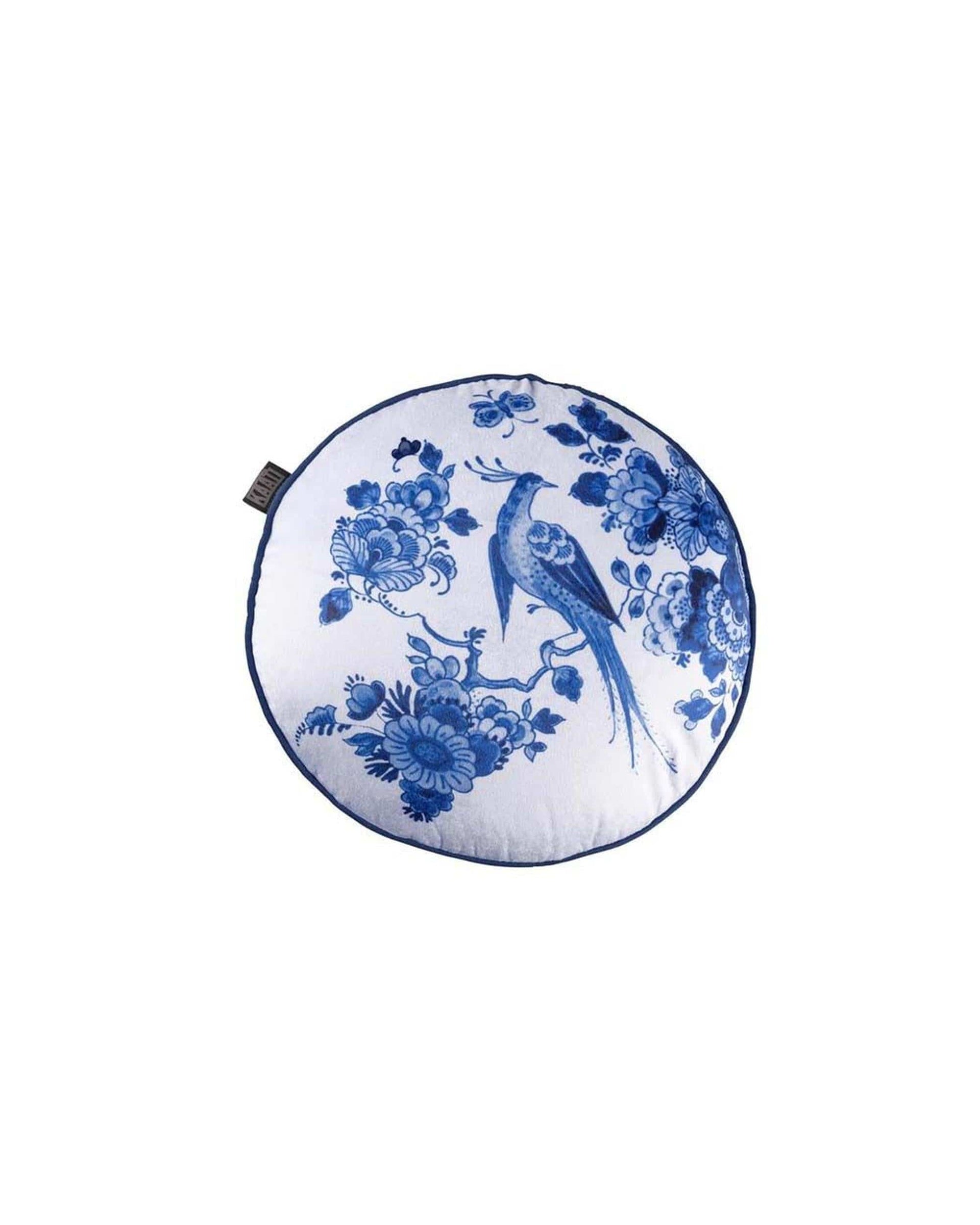 Bedding House Cushion Bedding House Blue Bird Round Filled Cushion - 40cm x 40cm