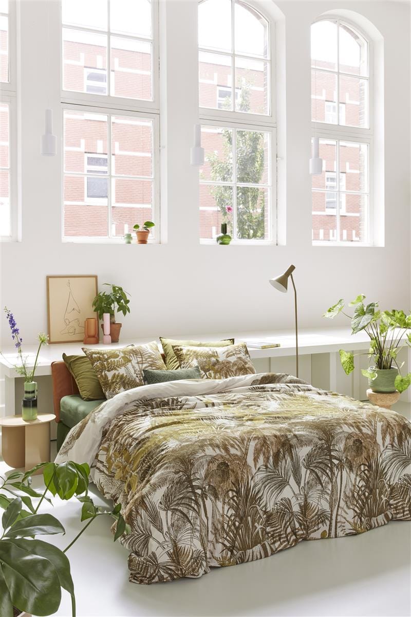 Bedding House Quilt Cover Bedding House Caribe Ochre Cotton Quilt Cover Set