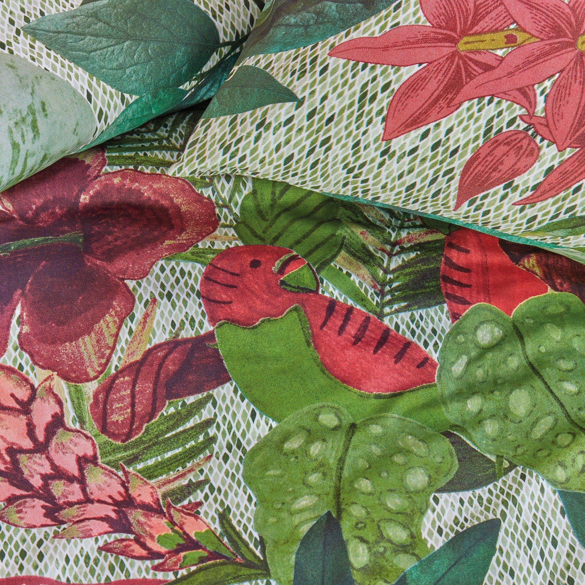 Bedding House Quilt Cover Bedding House Cotton Percale Wildwood Green Quilt Cover Set