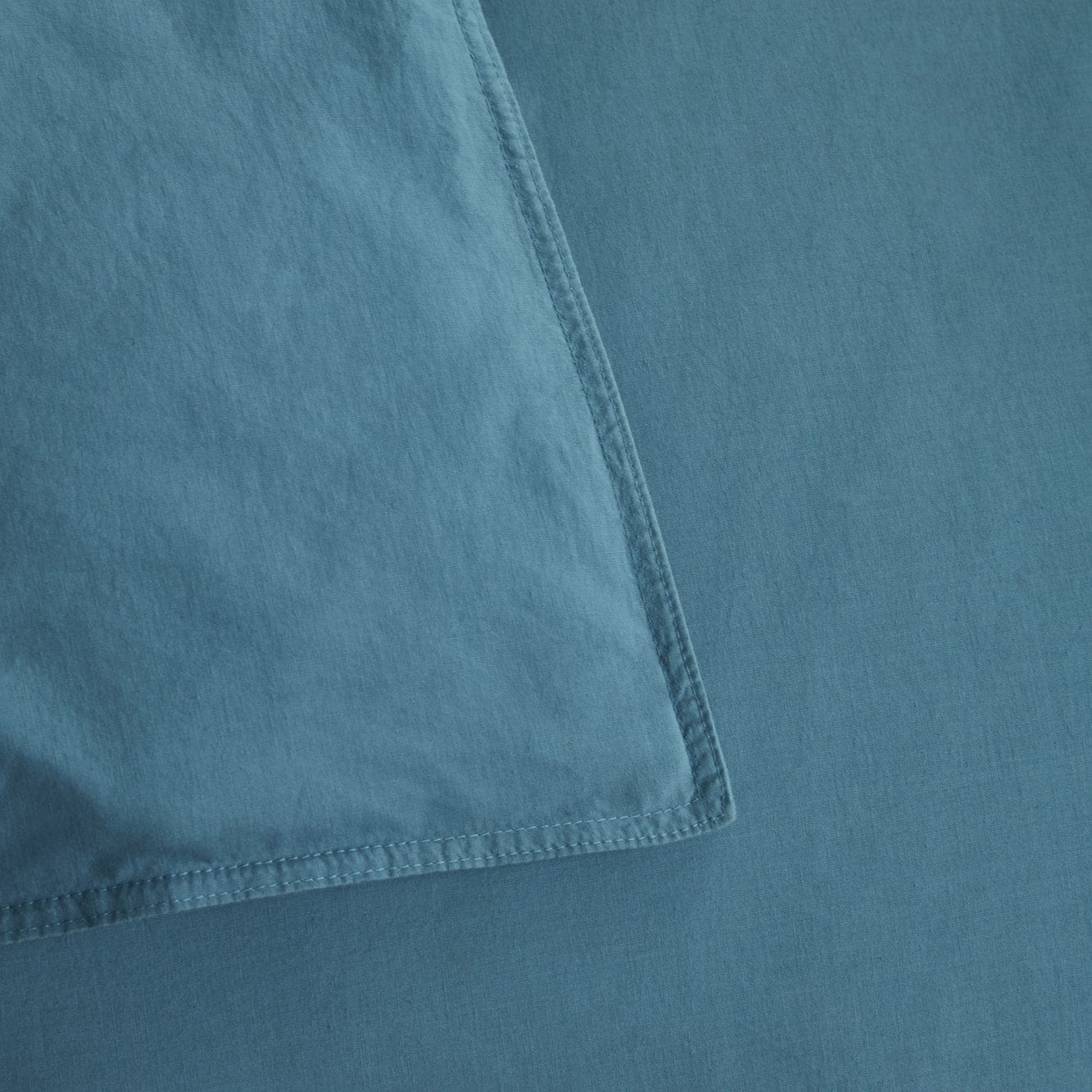 Bedding House Quilt Cover Bedding House Organic Cotton Basic Blue Grey Cotton Quilt Cover Set