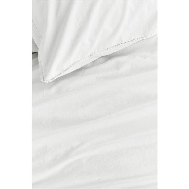Bedding House Quilt Cover Bedding House Organic Cotton Basic White Cotton Quilt Cover Set