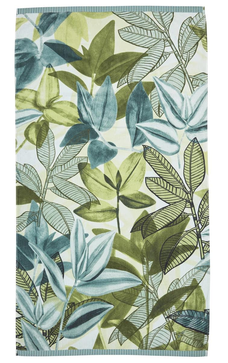 Bedding House Beach Towels Jungle Vibe Green Beach Towel