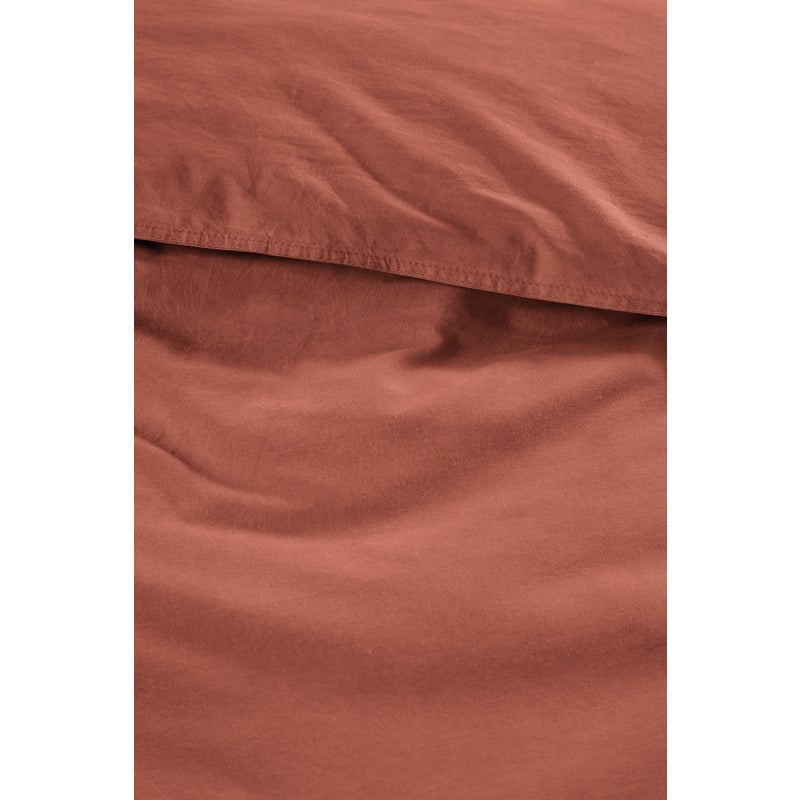 Bedding House Organic Cotton Basic Terra Cotton Quilt Cover Set Bedding House