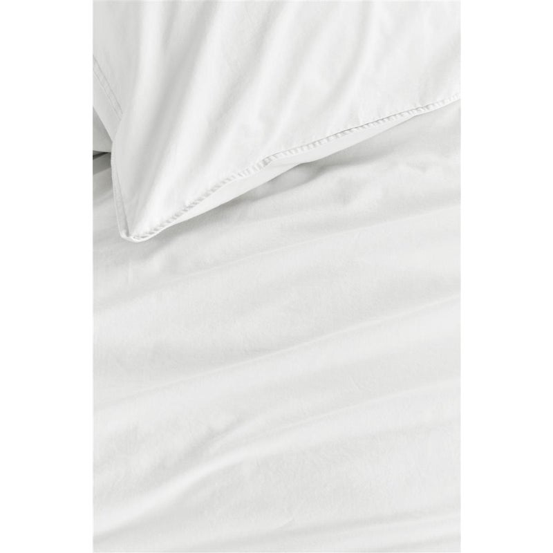 Bedding House Organic Cotton Basic White Cotton Quilt Cover Set Bedding House