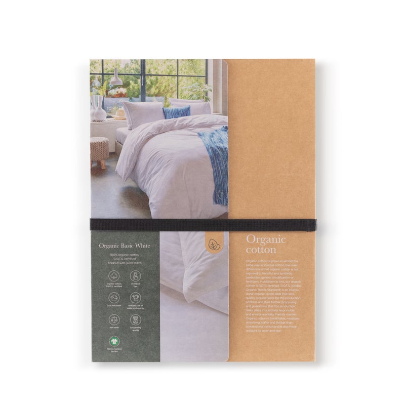 Bedding House Organic Cotton Basic White Cotton Quilt Cover Set Bedding House