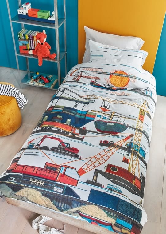 Bedding House Quilt Cover Seaport Multi Cotton Quilt Cover Set by Bedding House - SINGLE