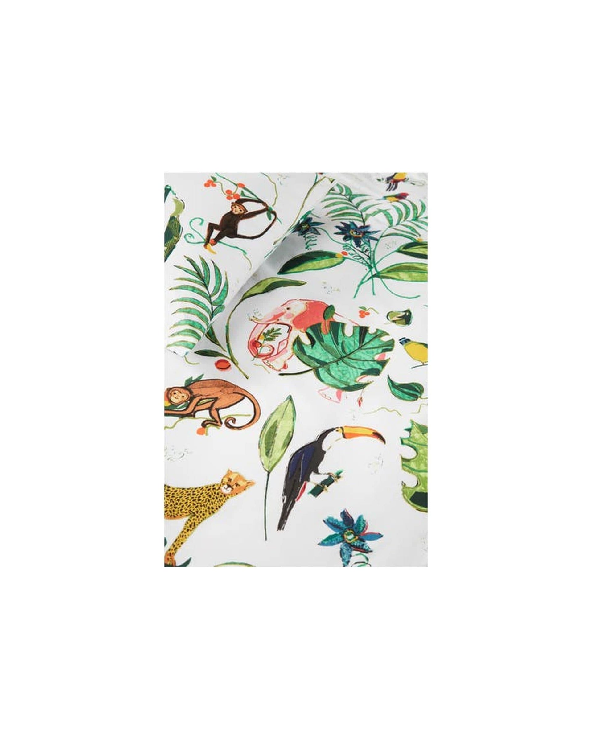Bedding House Quilt Cover Single Crazy Jungle Multi Cotton Quilt Cover Set by Bedding House