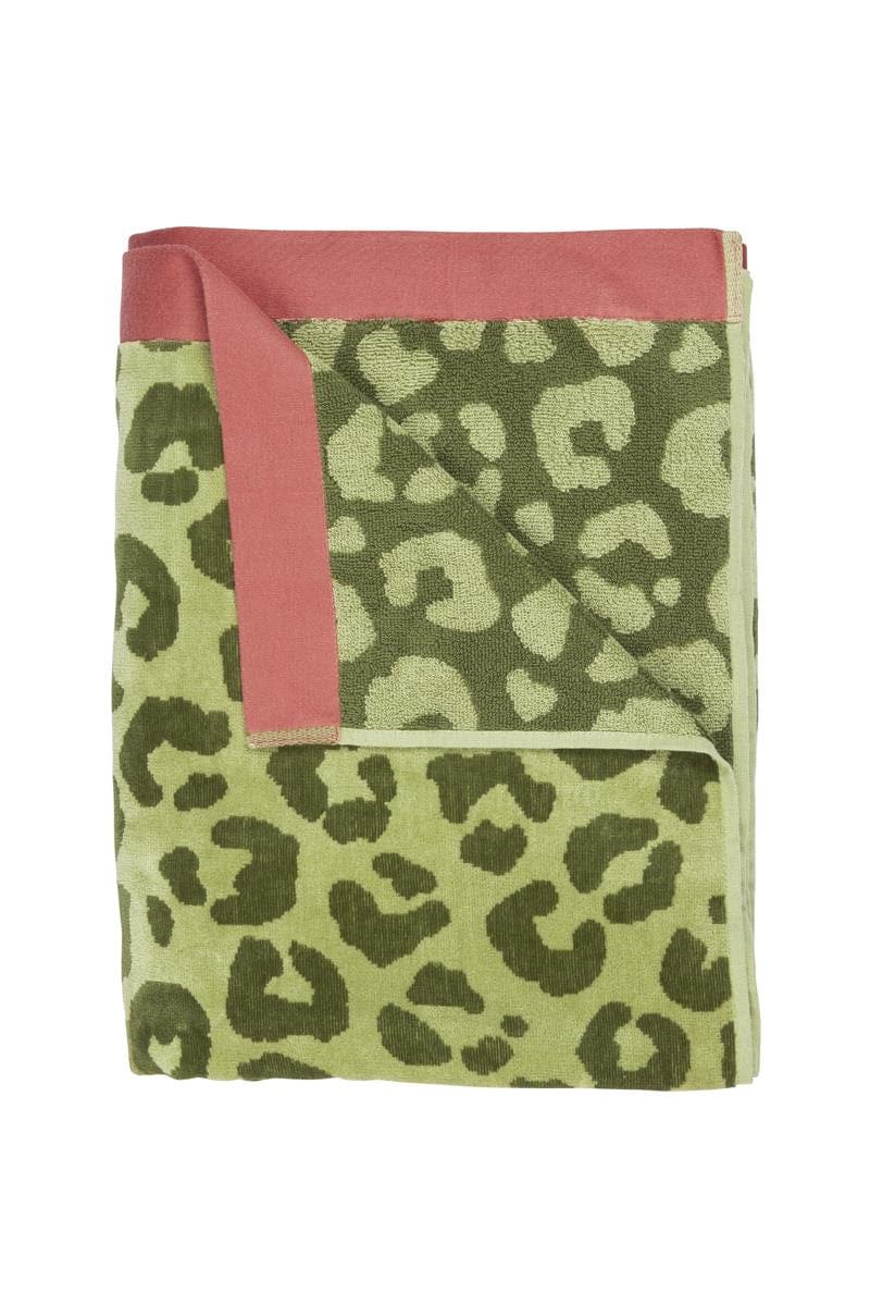 Bedding House Beach Towels Wildcat Green Beach Towel