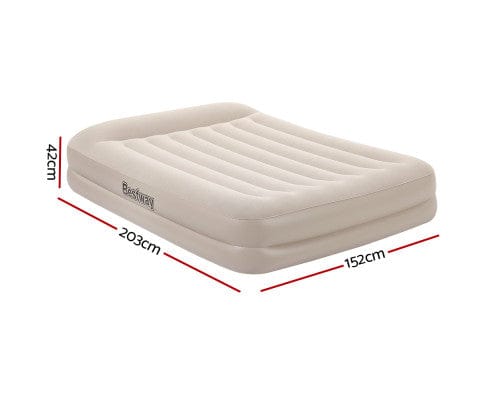 Bestway Inflatable Mattress Air Bed Beds Mattress Queen Size Sleep Built-in Pump Camping Inflatable