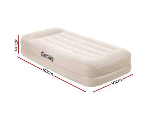 Bestway Inflatable Mattress Air Bed Beds Mattress Single Size Sleep Built-in Pump Camping Inflatable