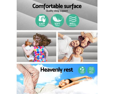 Bestway Inflatable Mattress Air Bed Beds Mattress Single Size Sleep Built-in Pump Camping Inflatable