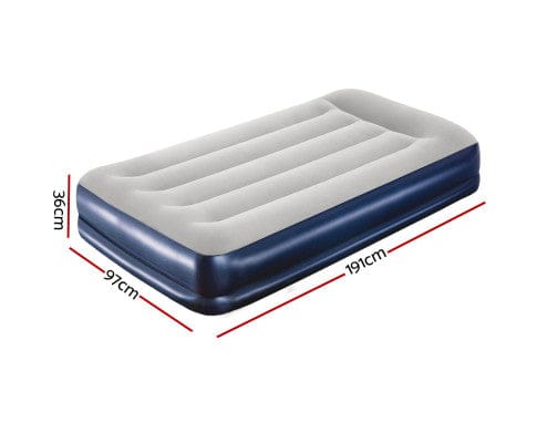Bestway Inflatable Mattress Air Bed Beds Mattress Single Size Sleep Built-in Pump Camping Inflatable