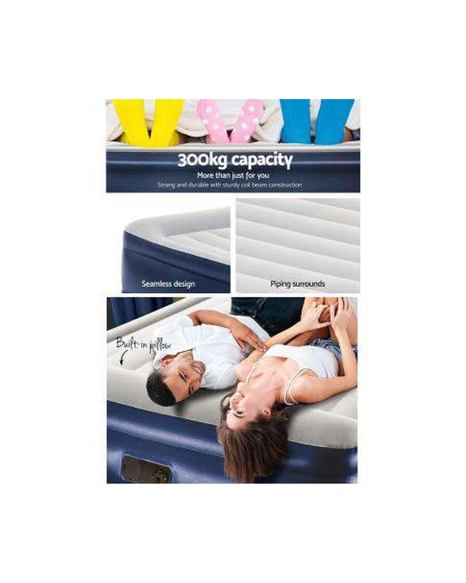 Bestway Inflatable Mattress Air Bed Inflatable Mattress Sleeping Mat Battery Built-in Pump