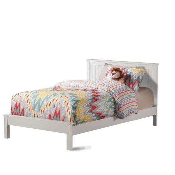 PREMIUM WHITE PINE WOOD BED FRAME Levede