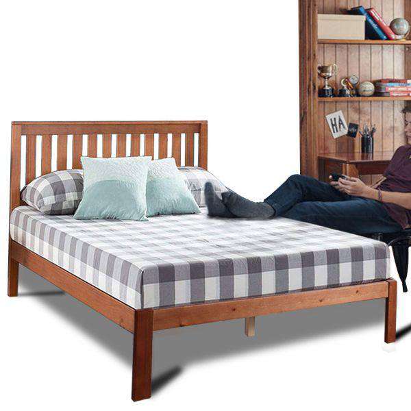 PREMIUM PINE WOOD BED FRAME Levede