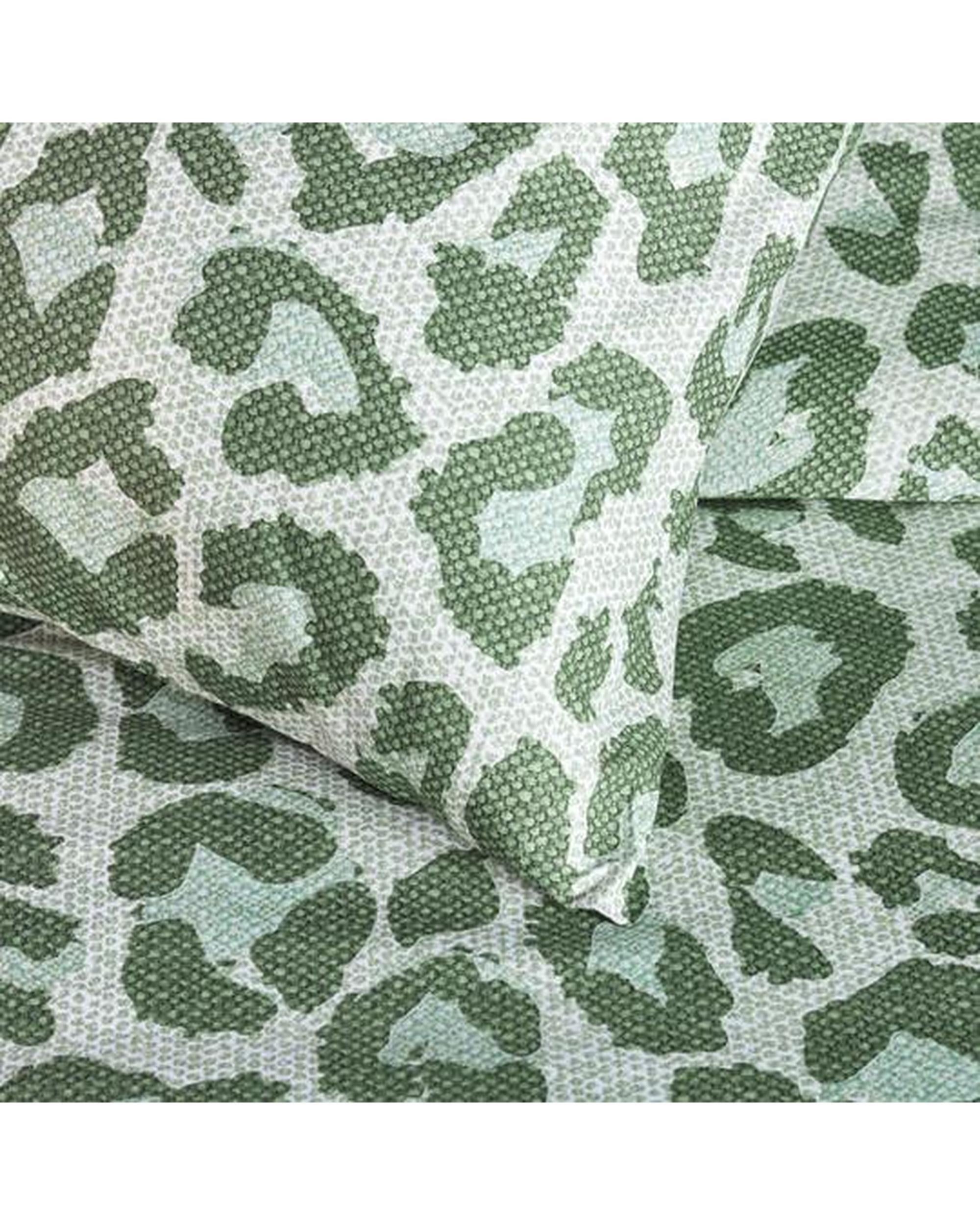 Bedding House Cotton Percale Fabrice Green Quilt Cover Set Bedding House