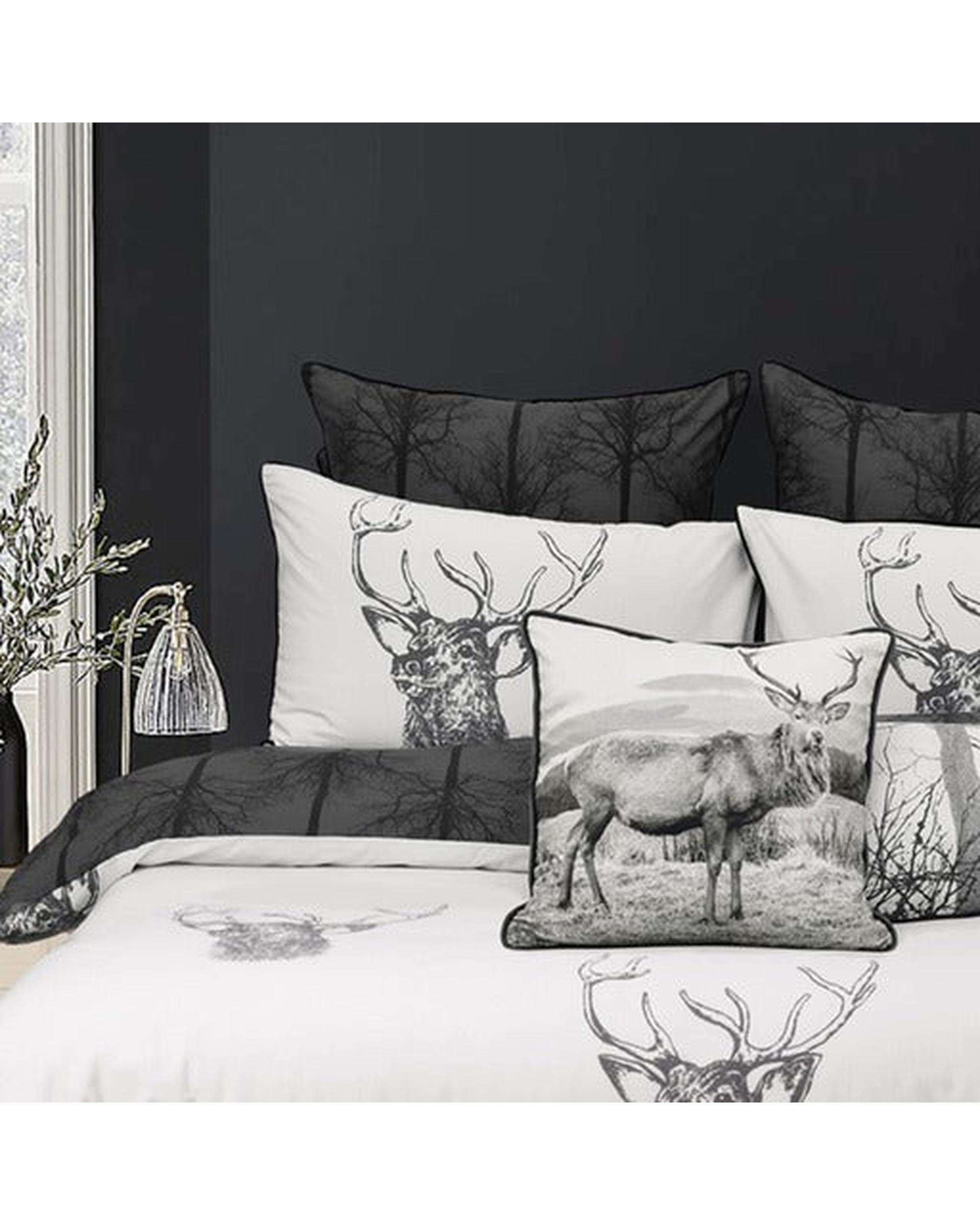 Bianca Bedding Quilt Cover Bianca Bedding Alpine Stag Taupe Polyester/Cotton Quilt Cover Set