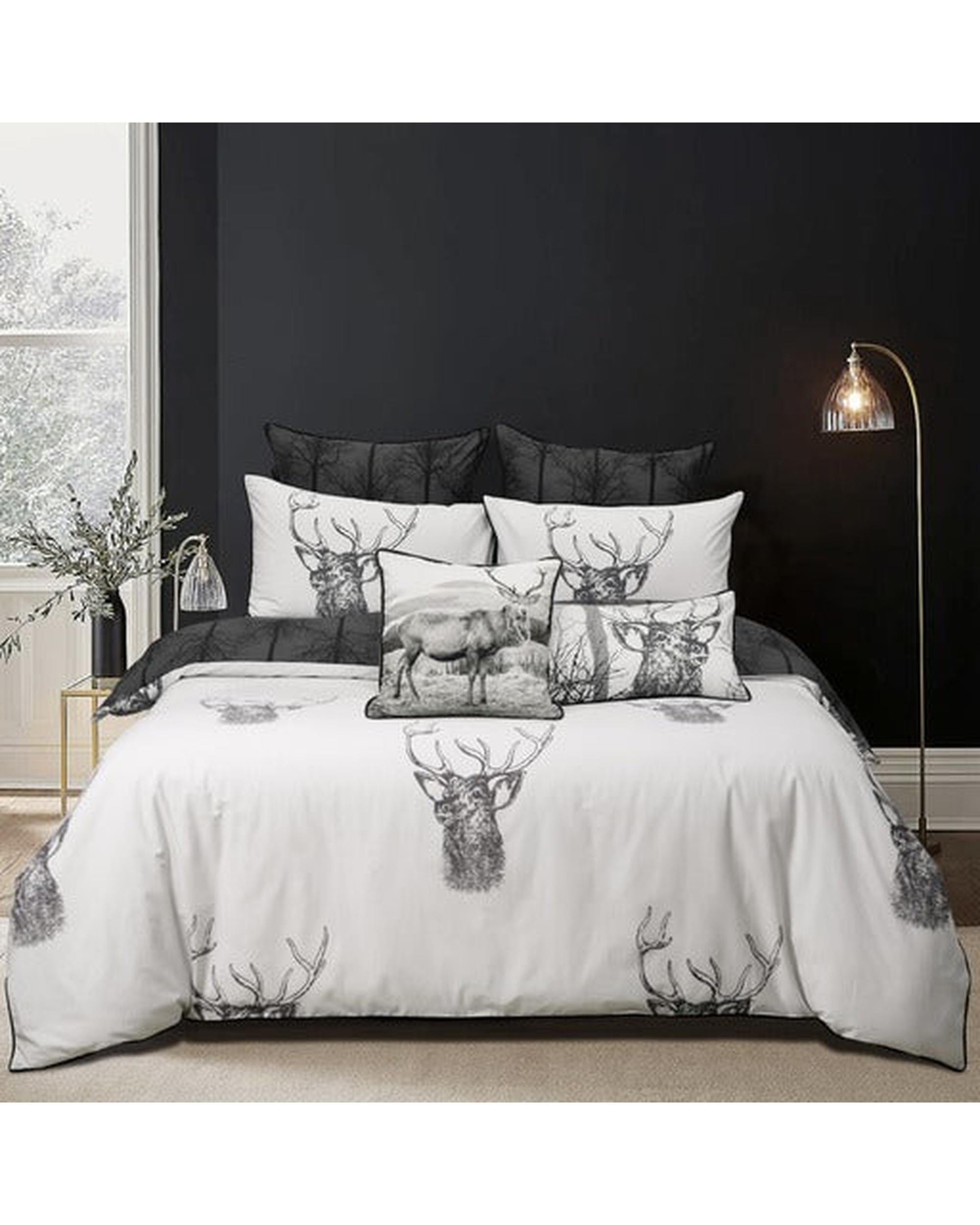 Bianca Bedding Quilt Cover Bianca Bedding Alpine Stag Taupe Polyester/Cotton Quilt Cover Set