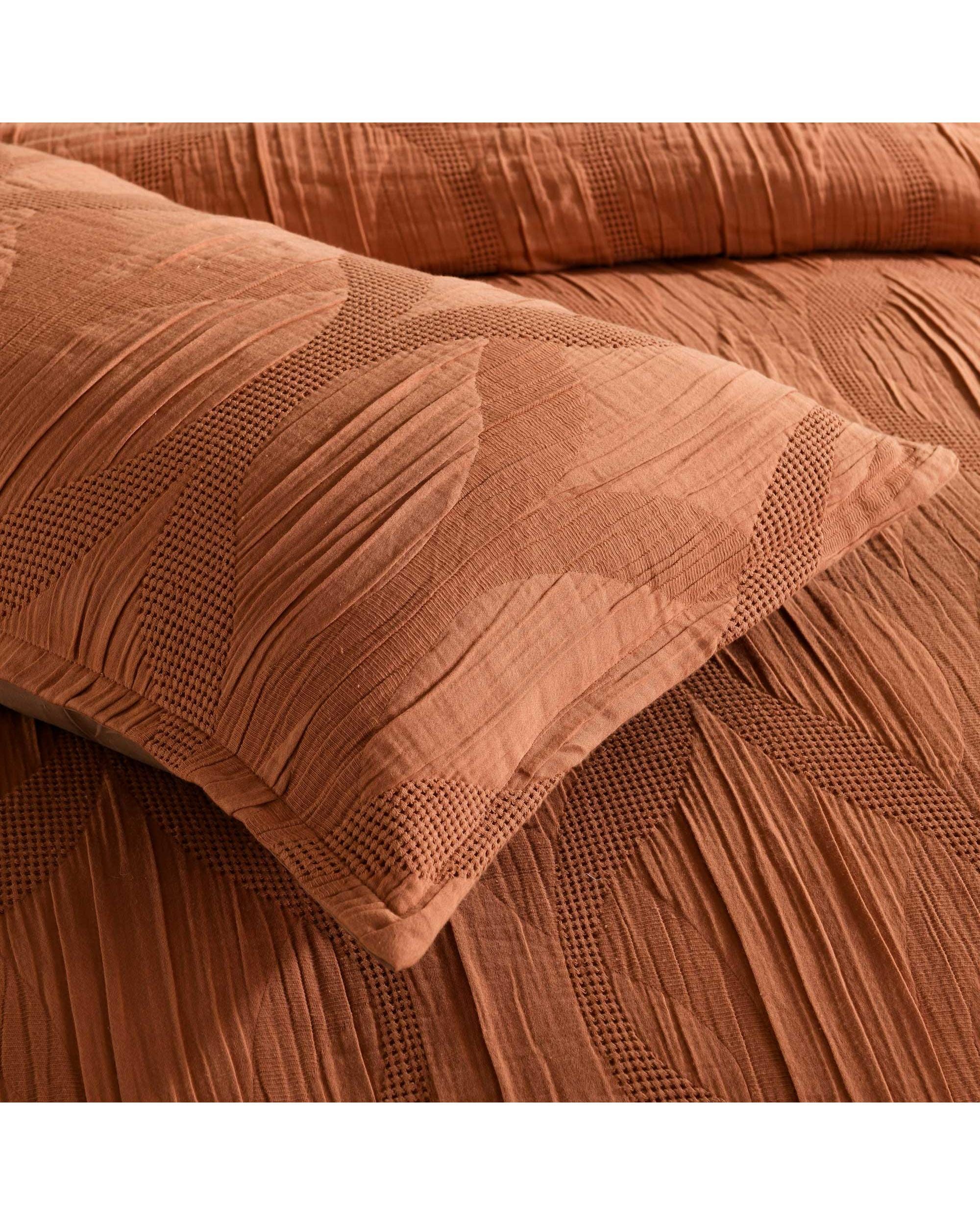 Bianca Bedding Quilt Cover Bianca Bedding BRADFORD QUILT COVER SET EARTH