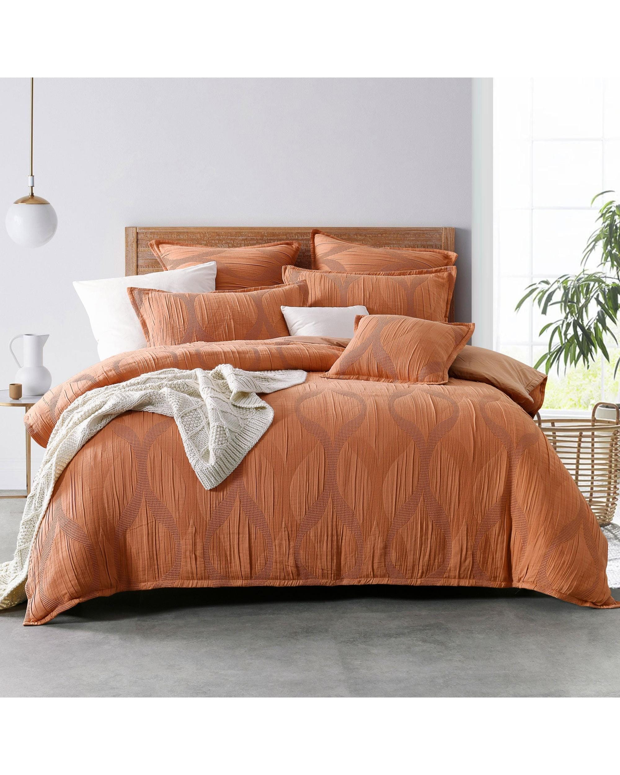 Bianca Bedding Quilt Cover Bianca Bedding BRADFORD QUILT COVER SET EARTH