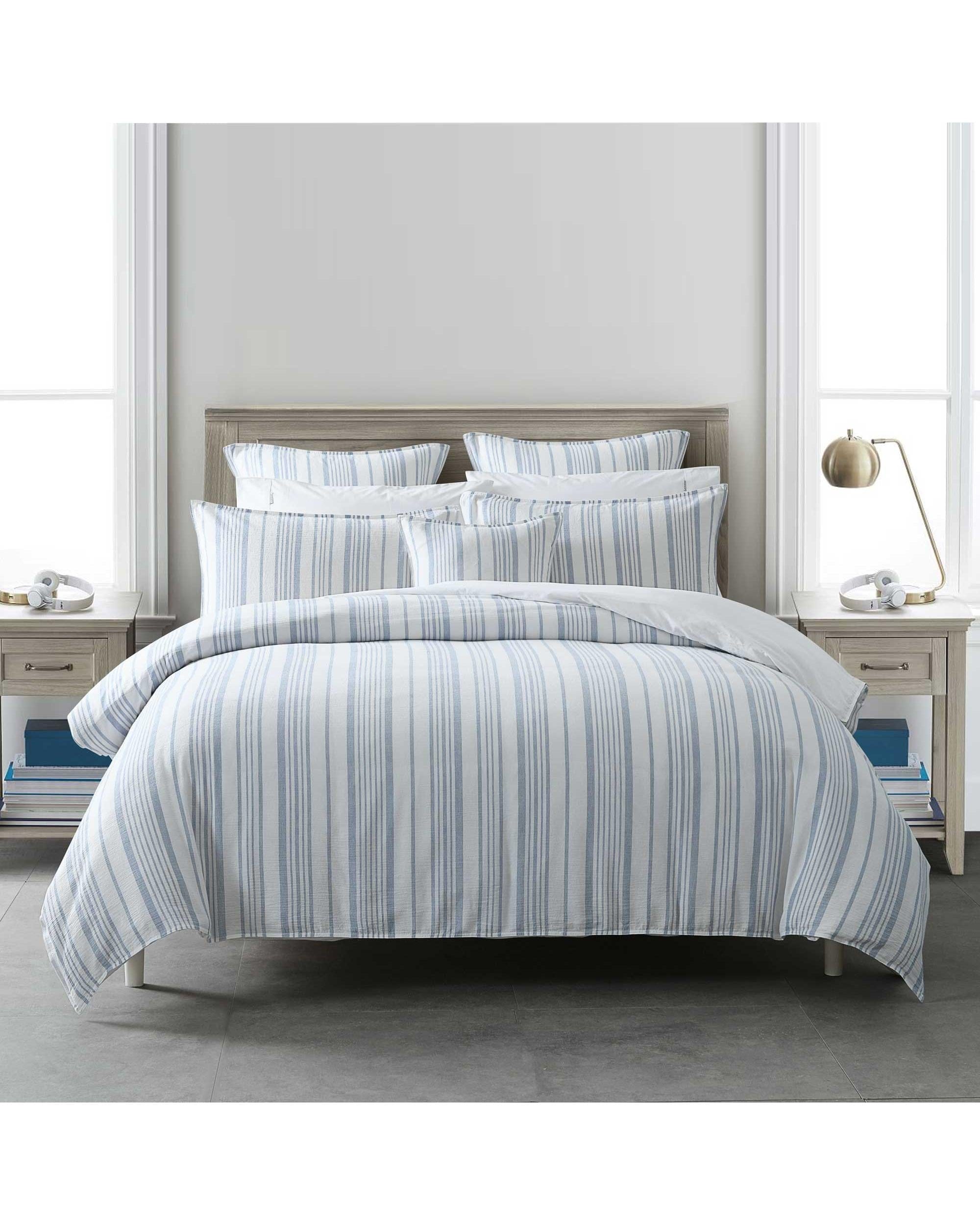 Bianca Bedding Quilt Cover Bianca Bedding CAYMAN QUILT COVER SET BLUE