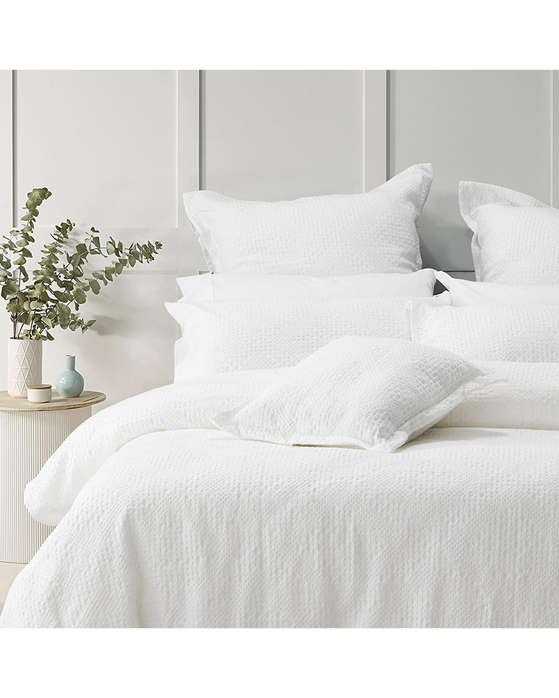 Bianca Bedding Quilt Cover Bianca Bedding COLCA QUILT COVER SET WHITE