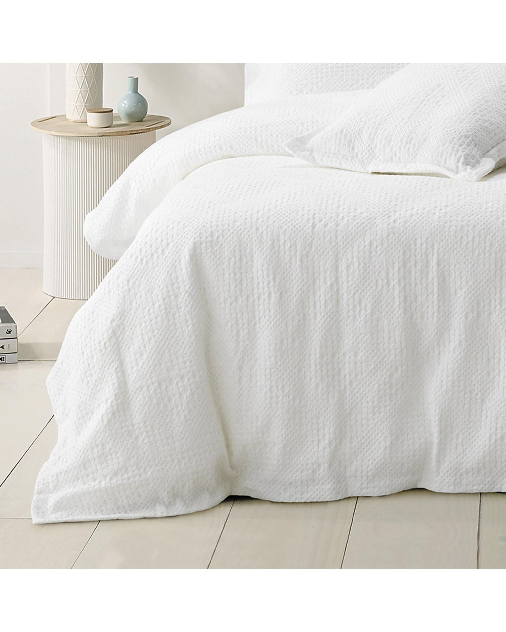 Bianca Bedding Quilt Cover Bianca Bedding COLCA QUILT COVER SET WHITE