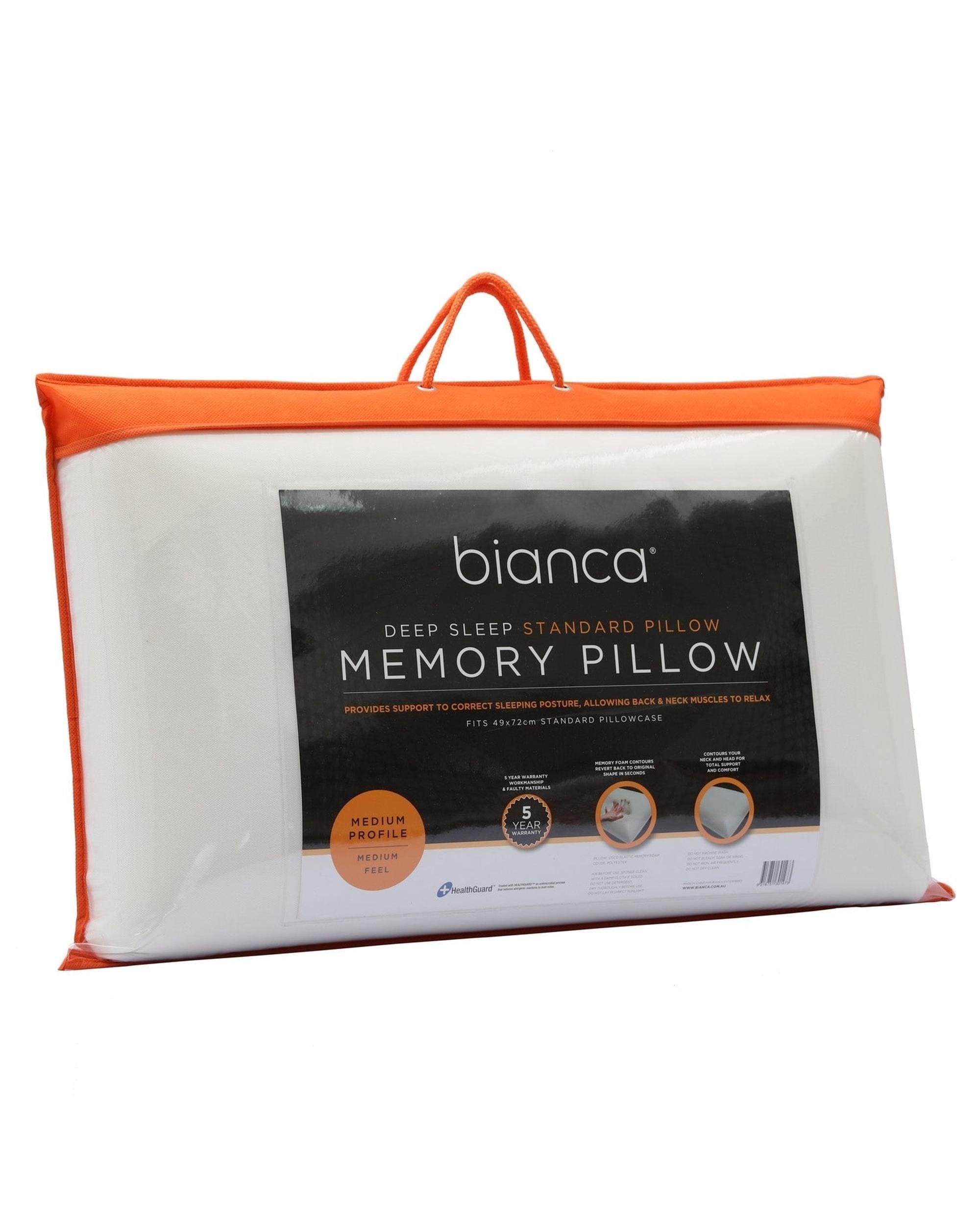 Bianca Bedding Pillows/Cushions Bianca Bedding DEEP SLEEP STANDARD MEMORY FOAM PILLOW