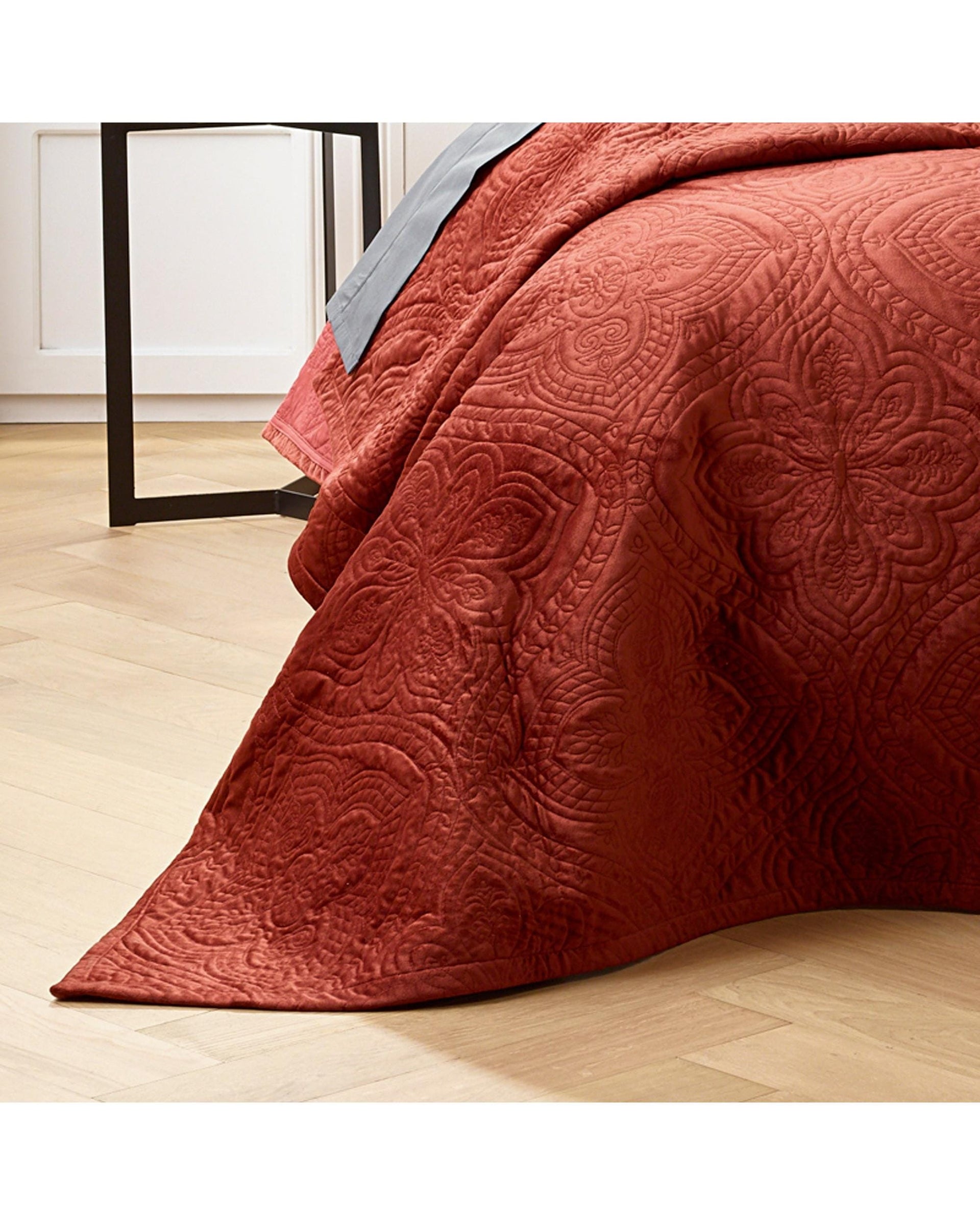 Bianca Bedding Coverlet Bianca Bedding DYNASTY COVERLET SET TERRACOTTA