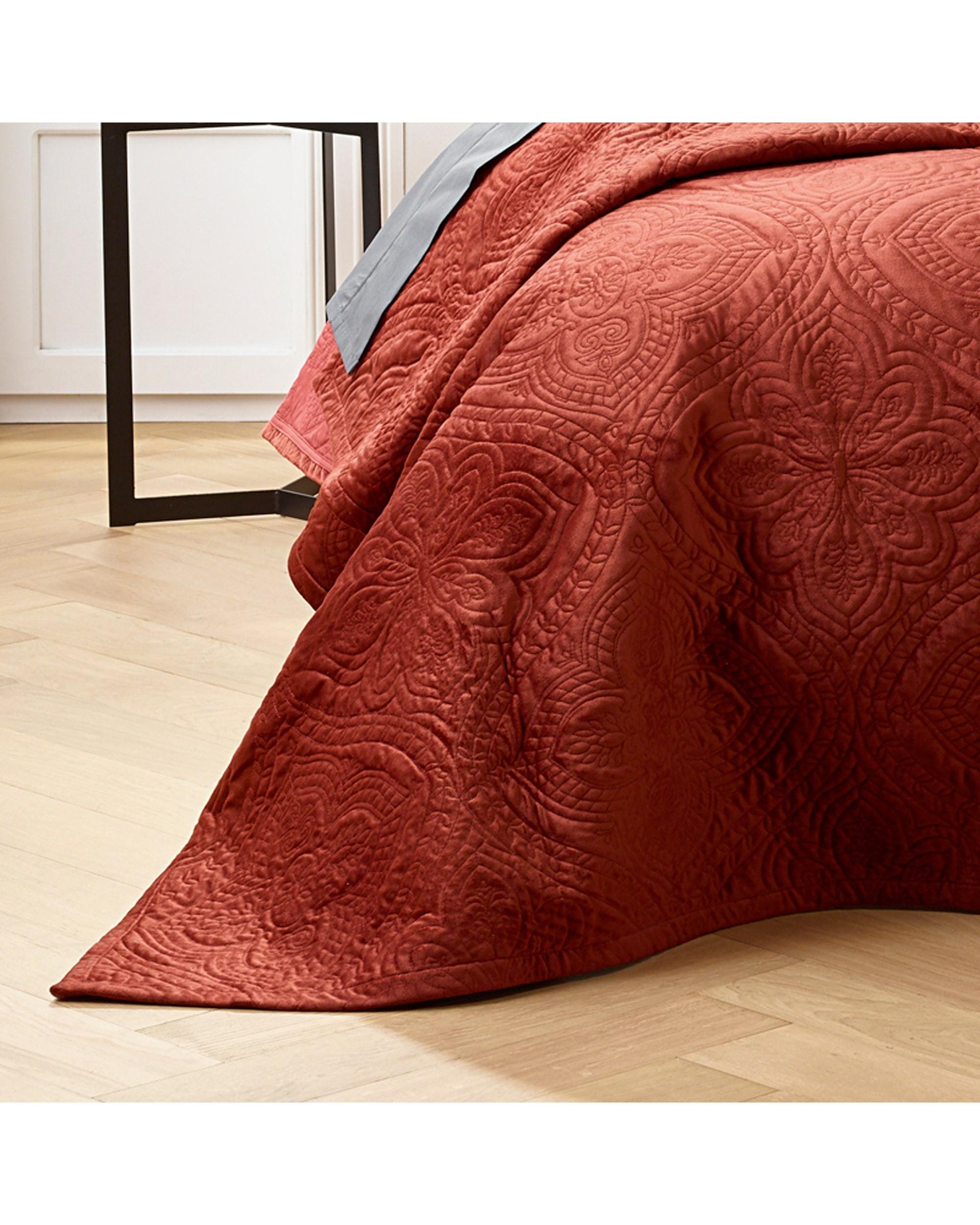 Bianca Bedding Coverlet Bianca Bedding DYNASTY COVERLET SET TERRACOTTA