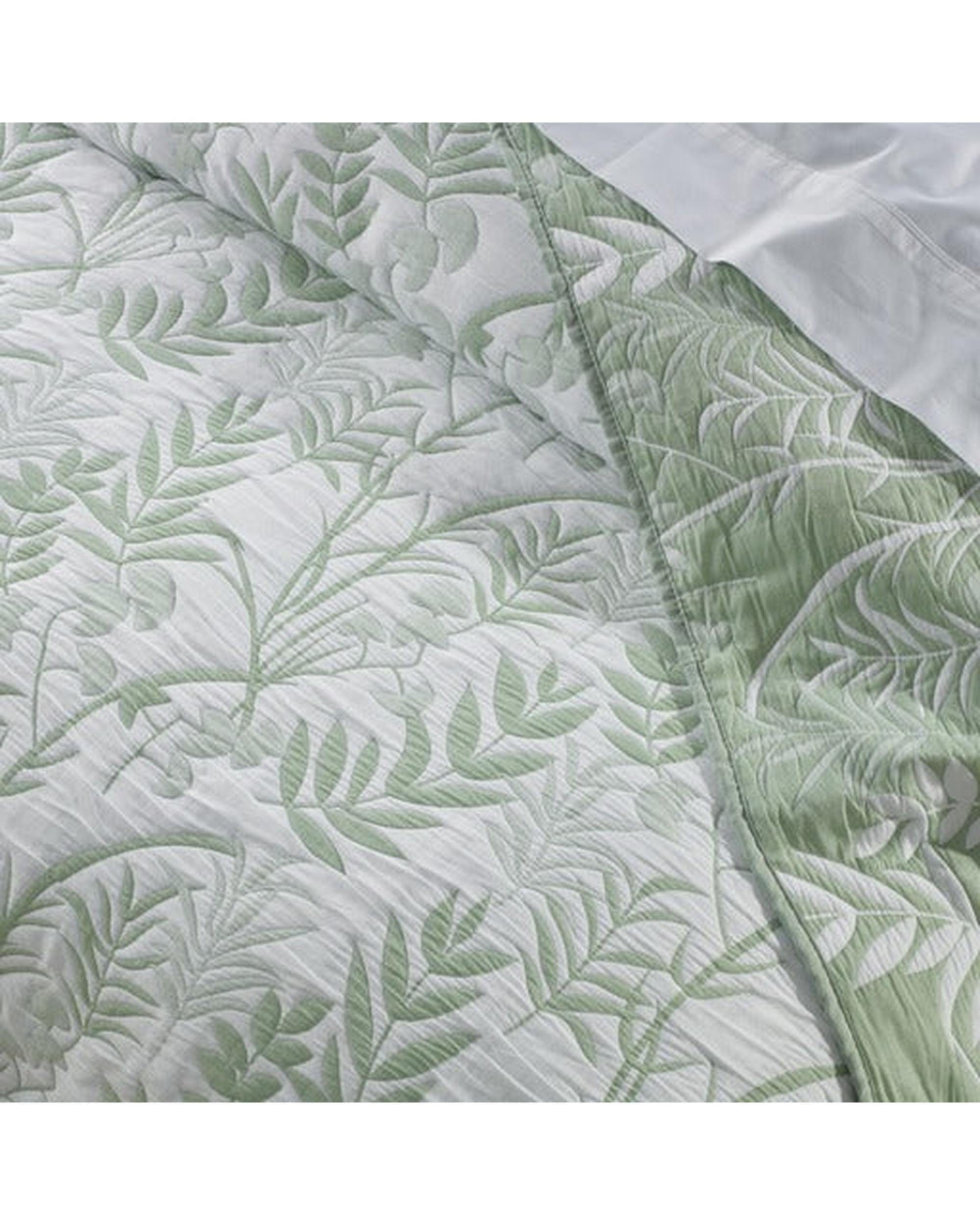 Bianca Bedding Comforter Bianca Bedding Eden Sage Polyester/Cotton Bedspread Set