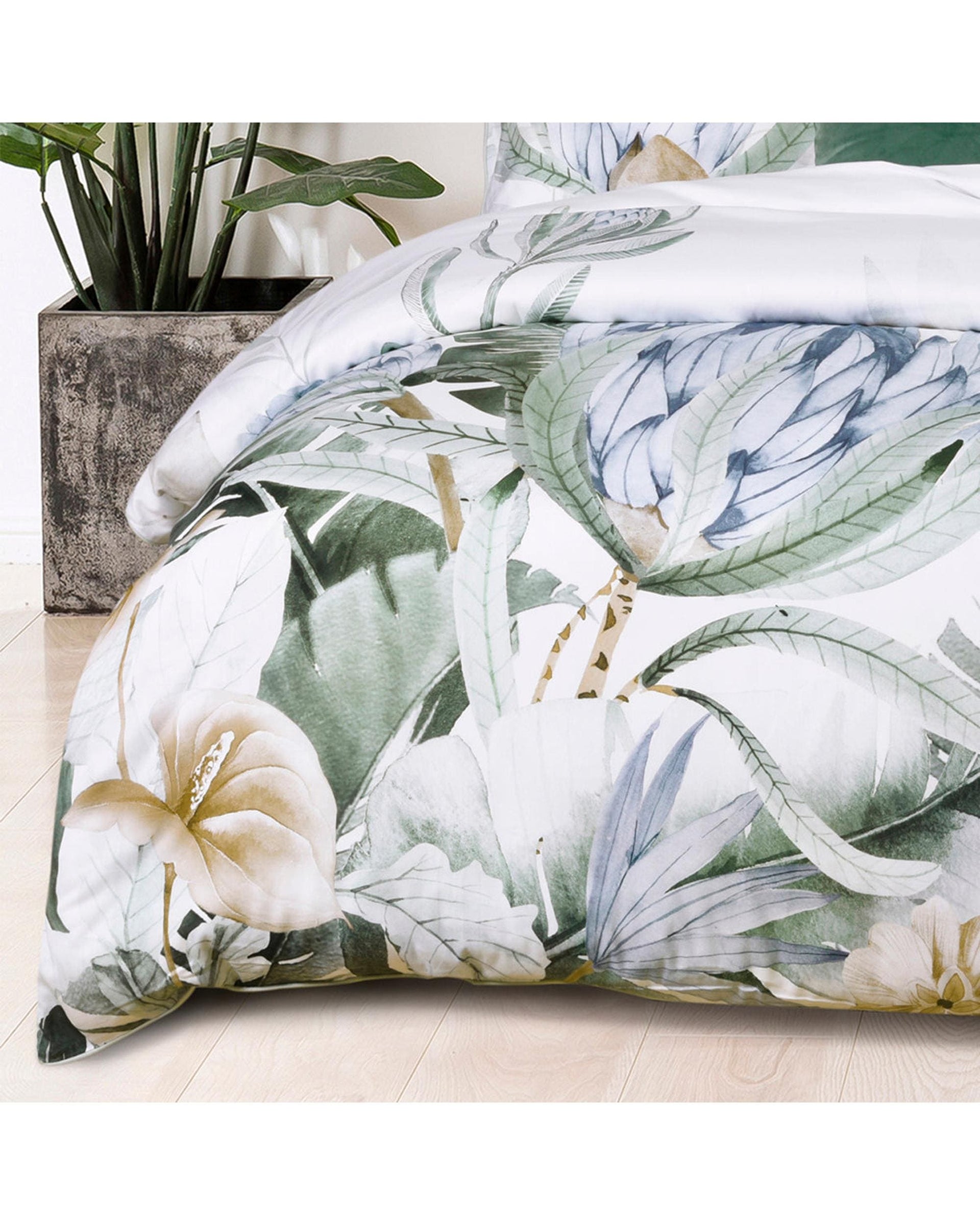 Bianca Bedding Quilt Cover Bianca Bedding Evergreen Quilt Cover Set