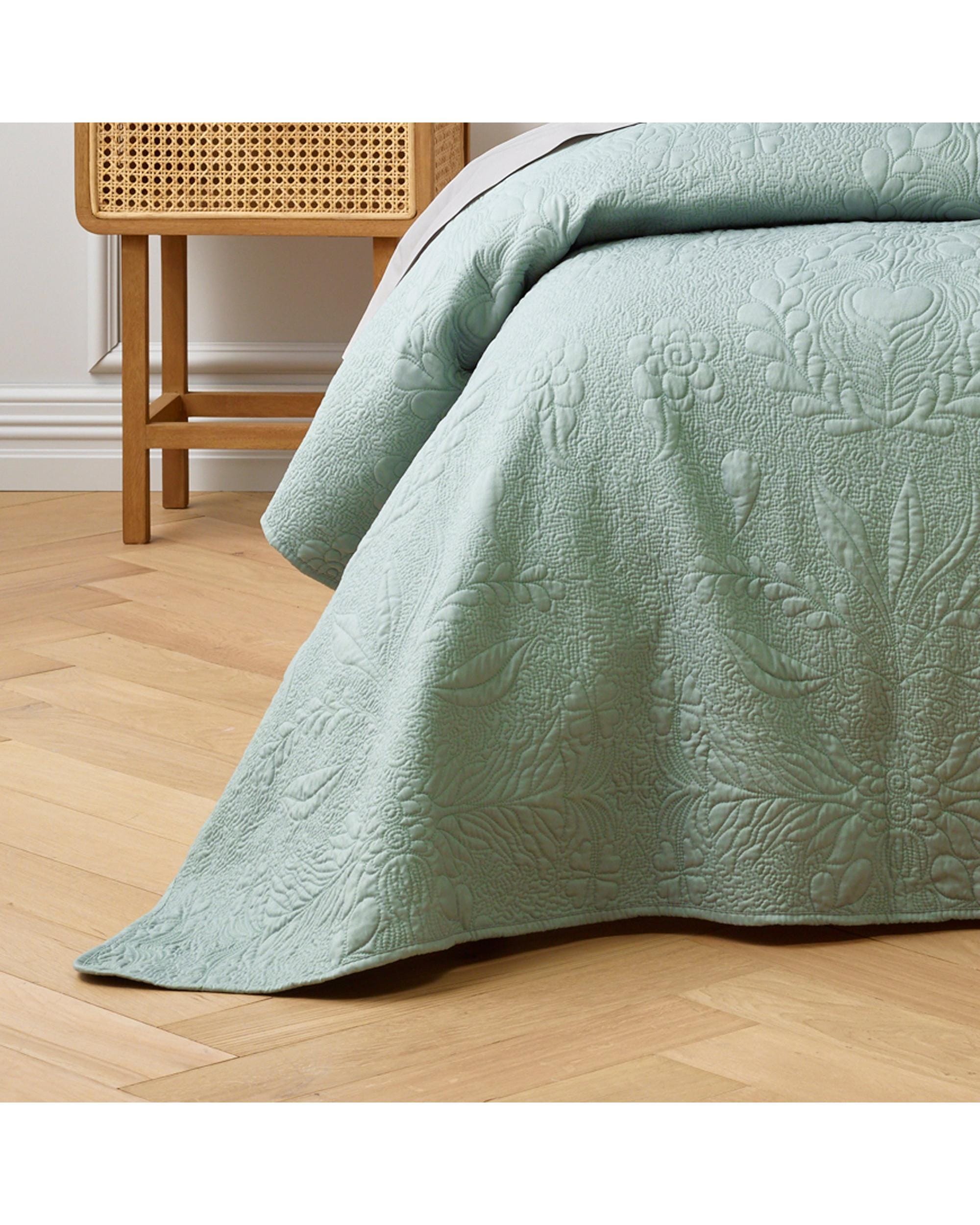 Bianca Bedding Comforter Bianca Bedding FLORIDA BEDSPREAD SET SAGE