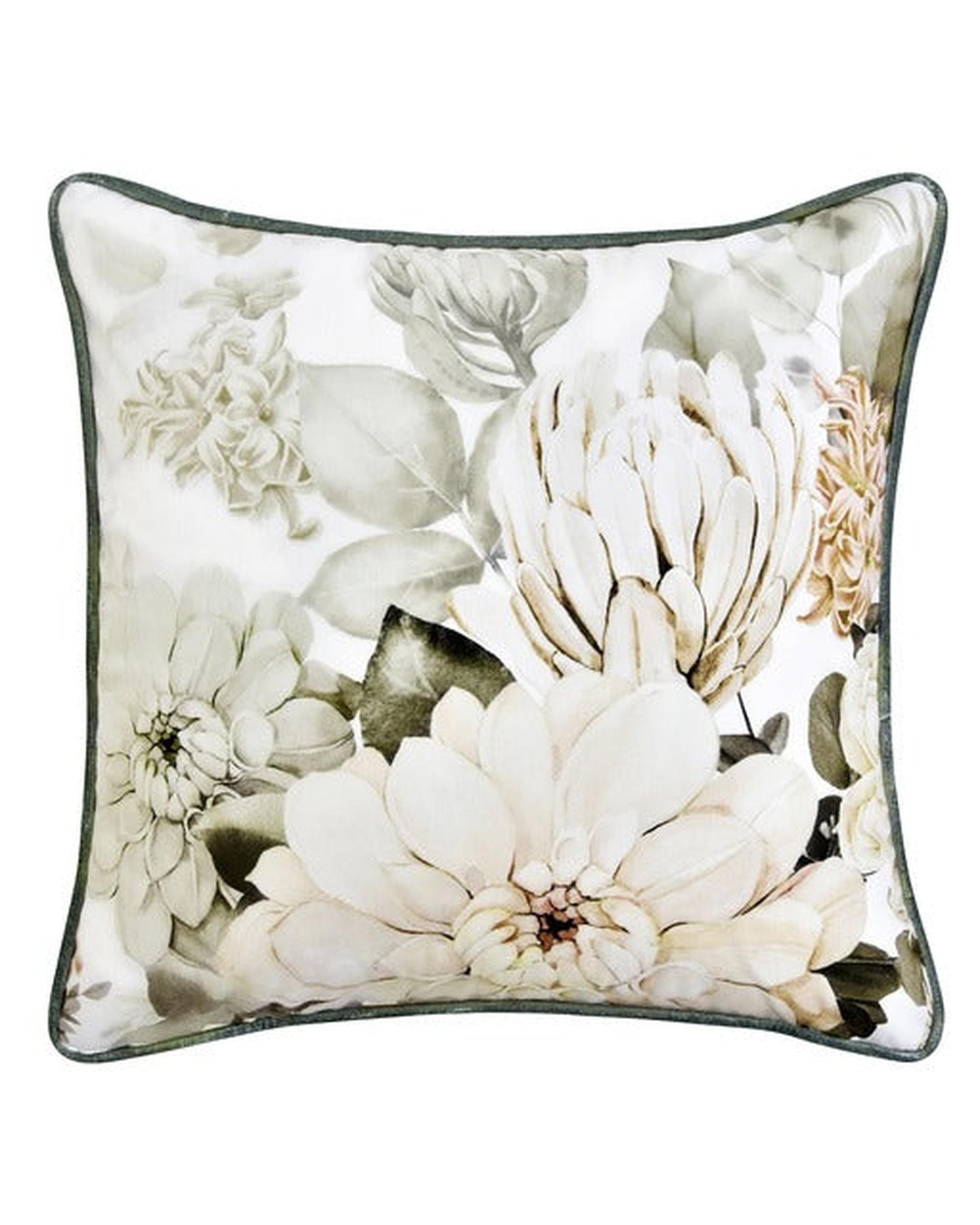 Bianca Bedding Quilt Cover Bianca Bedding Giselle Square White Velvet Cushion