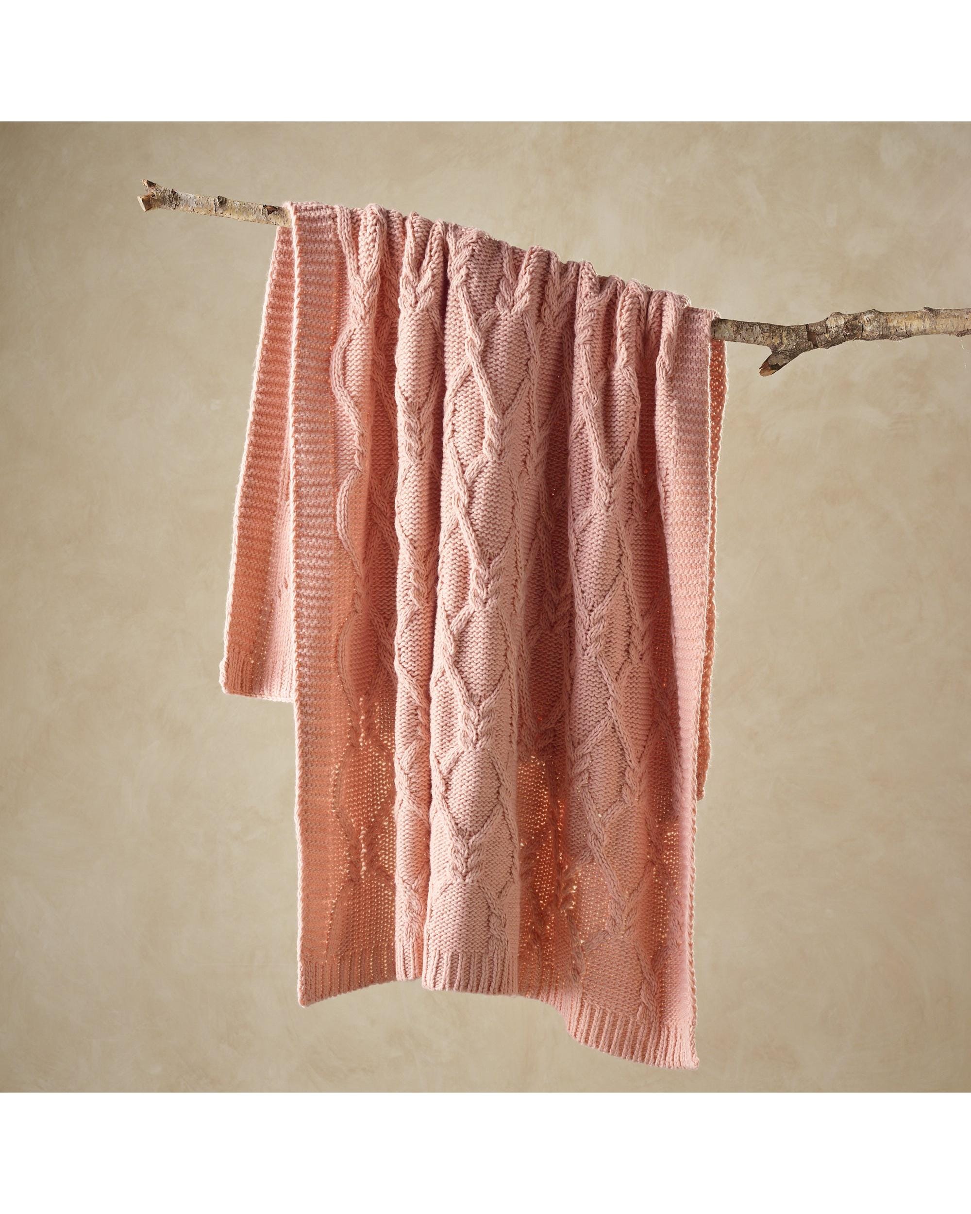 Bianca Bedding Blanket Bianca Bedding Johnson Blush Throw Rug