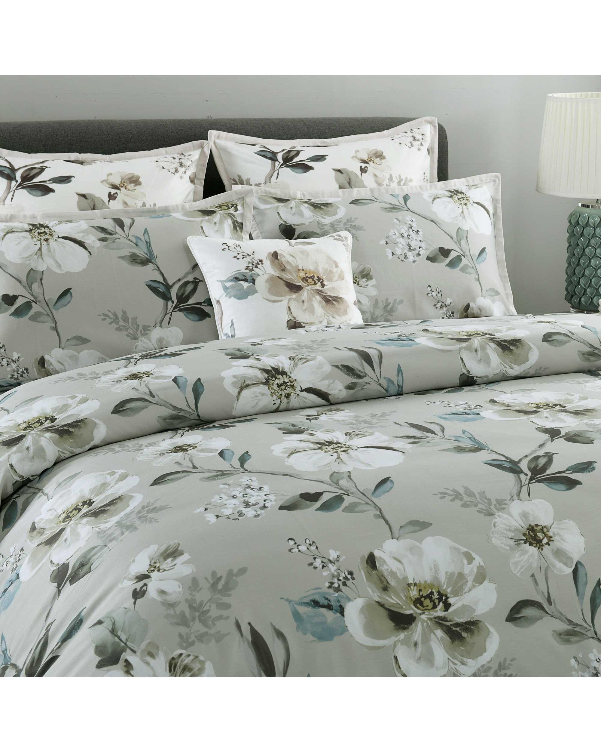 Bianca Bedding Quilt Cover Bianca Bedding KARA QUILT COVER SET GREY