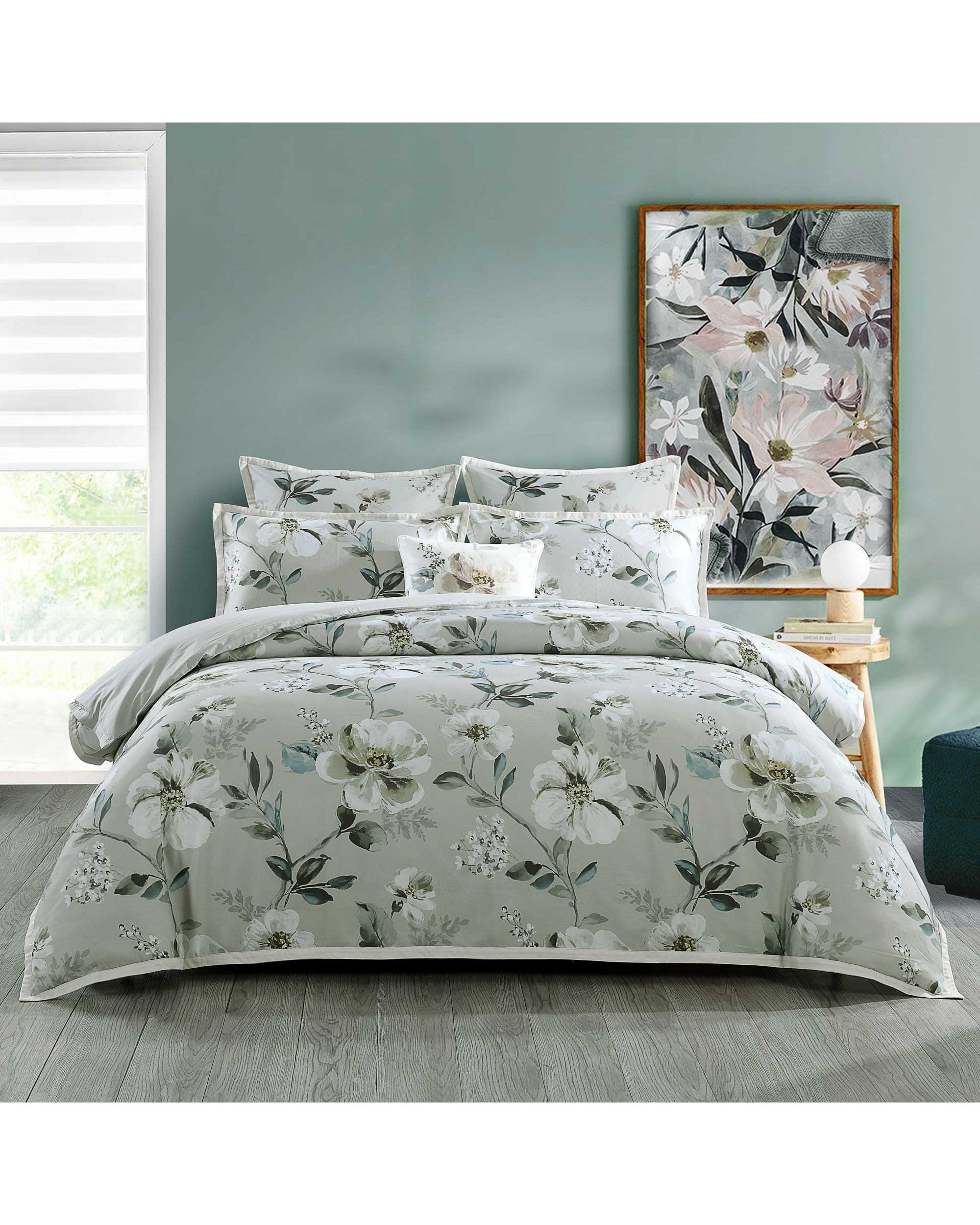 Bianca Bedding Quilt Cover Bianca Bedding KARA QUILT COVER SET GREY