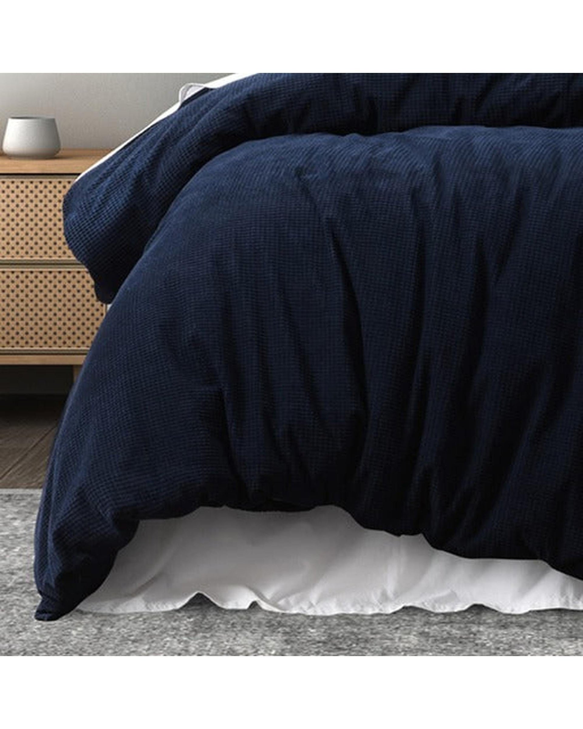 Bianca Bedding Quilt Cover Bianca Bedding Lebron Indigo Polyester Quilt Cover Set